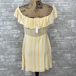 re:named  Off Shoulder Button Down Dress Photo 2