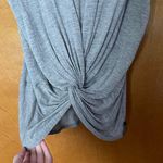 Michi Farfella Grey Twist Short Sleeve Shirt Size Small Photo 4