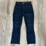 Abercrombie & Fitch high rise ankle flare dark jeans size 25 0 Photo 2