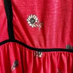 Lucky Brand  Babydoll Peasant Top Floral Sz XS Long Sleeves Orange Bohemian Photo 3