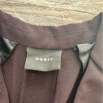 Akris Punto Women’s Tailored Wool Blazer Pleated Tail Deep Burgundy Size 12 Photo 10