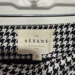 Sézane Sezane Clara Black White Herringbone Slim Trouser Pant Size 32 Euro Photo 2