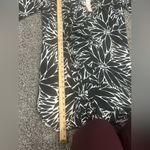 Black Label Size Medium Black White Floral Print Ruffle Dress NWT $188 Photo 5