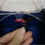 Forever 21  Navy Button Down Baby Doll Shirt Photo 2