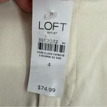 Loft NWT ‎ Women’s 2023 Mid Rise Skinny Ankle Pants Light Khaki Size 4 Preppy Photo 4