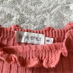 In The Style Ribbed Off-the-Shoulder Crop Top Photo 2