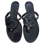 JACK ROGERS Black GEORGICA Women's Jelly Sandals Size 10 Photo 1