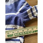 Tommy Bahama Womens 1/2 Zip Pullover Size M White & Blue Striped Long Sleeve Photo 4