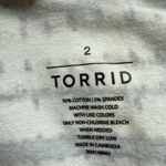 Torrid  Size 2X Women’s Navy White Tie Dye Skirt Tube Pencil Bodycon NWT Photo 5