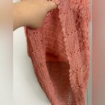Say What? Say What? Y2K Pink Crochet Knit Tank Top Large Pearl Detail Stretch Croquette Photo 1