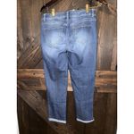 Westport  Signature Fit 2 Boyfriend Skinny Jeans Stretch Floral Embroidered‎ Sz 2 Photo 3