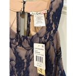 Love Squared  Navy/Nude Lace Hi Lo Halter Neck Cocktail Dress Size 1X NWT Photo 8