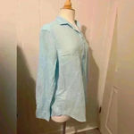 Frank & Eileen $228  Featherweight Eileen Style Cotton Top Blouse Button Small Photo 2