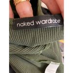 Naked Wardrobe  Women's XS One Piece Romper Olive Green Stretch Sleeveless NWOT Photo 4