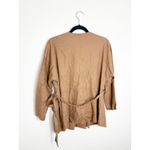 Revolve L’Academie The Jacqie Top Size Medium Tiramisu Brown Wrap Front Photo 11