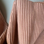 Lunya Cozy Organic Cotton Silk Reversible Pullover Otium Lunya Sweater Medium Pink Photo 6