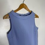 Talbots  Petite Blue Sleeveless Dress Fold Over Collar Size Small Petite Photo 4