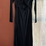 Sophie Rue Stella Ruched Jersey Maxi Dress Long Black Cutout Stretchy NWT Size M Photo 1