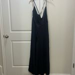 Fame and Partners Navy Blue Satin Isabella Jumpsuit Size 18 US $286 Photo 1