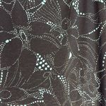 AA Studio AA 18W Brown Green Floral Print Side Ruched Faux Wrap Front Dress Photo 5