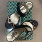 J.Renee 8 1/2 Brown/Black leopard patent faux leather with buckles Photo 2