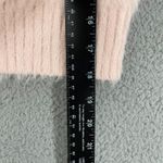 MINKPINK NWT Mink Pink Millie Fluffy Knit Tee Women L Blush Pink Short Sleeve Sweater Photo 8