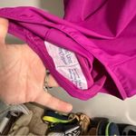 Aqua Green NWT  Ruched Purple Magenta One Piece Swimsuit V-Neck‎ Slimming 17 Photo 5