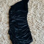 Revolve Miscreants at  One shoulder Velvet mini dress Black UK 10 US 8  Perfect New Years Eve dress  Photo 2