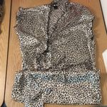 secret treasures Womens  Animal Print Silky Satiny Feel Robe Size Large 12-14 Photo 1