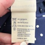 Emanuel Ungaro Vintage Silk Blue Ivory Polka Dot Crepe Wrap Short Sleeve Blouse Size undefined Photo 10