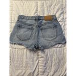 Band of Gypsies  Blue Denim Shorts Violet Size 25 Stud Holes Festival Rocker Photo 1