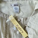 Esley  Pleated Pinup Boho Mini ModCloth Sundress Cream Cotton Minimalist Cottage Photo 10