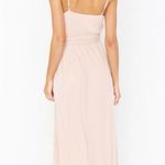 Show Me Your Mumu  Liz Maxi Bridesmaid Dress Dusty Blush Crisp Photo 3