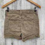 Old Navy  Shorts Womens 2‎ Khaki Brown Cotton Roll Tab Hem High Waist Photo 3