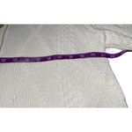 Binghamton Knitting Co. Women's Medium Cream Cardigan Sweater Chunky Knit Button White Photo 7