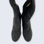 Joie  Bentlee Dark Gray Suede Over The Knee Zip 4.25" Thick Heeled Boots 37 7 Photo 3