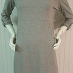 J.Jill  gray knit tunic dress tab sleeves sz XS Photo 0