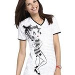 Betty Boop  Gray Hospital Medical Nurse Doctor Scrub Size Small EUC #4123 Photo 0