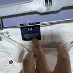 Gap  Girlfriend Relaxed Mid Rise Stretch NWT White Denim Frayed Hem Size 10R Photo 9