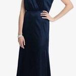 DESSY COLLECTION Cap Sleeve Blouson Faux Wrap Dress in Midnight Navy Blue 3050 4 Photo 0