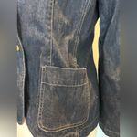 Lands' End Land’s End Double Breasted fitted denim blazer jacket new without tags size 14 Photo 4