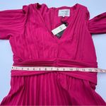 Anthropologie Aureta Elegant Pink Pleated Dress M Photo 7