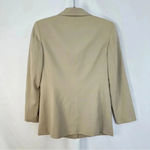 Talbots Vintage  Blazer Wool Blend Womens Petite Size 2 Cream Career Business‎ Photo 7