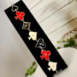 Silver and Enamel Playing Card Suit Pips Symbols Bracelet Photo 0