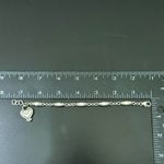 Brighton Retired Blair Heart Barrel Link Chain Silverplated Heart Charm Bracelet Photo 12