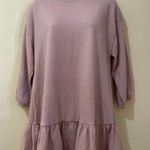 Bershka Beige soft oversized  T-shirt Dress New Photo 0
