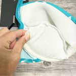 Skye Turquoise Green White Chevron Push Up Halter Underwire Bikini Top NWT Small Photo 6