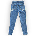 BDG Urban Outfitters High Waisted Ripped Mom Jeans 28 Dark Wash Destroyed Jeans Photo 5