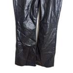 Gap  Pants Womens 32 Black 70s Flare High Rise Faux Leather Retro Boho Style Photo 4