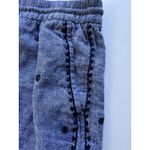 Old Navy Linen Blend Chambray Shorts Boho XL Pull On Embroidered Drawstring Photo 6